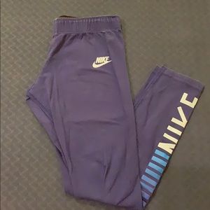 Blue nike leggings, new